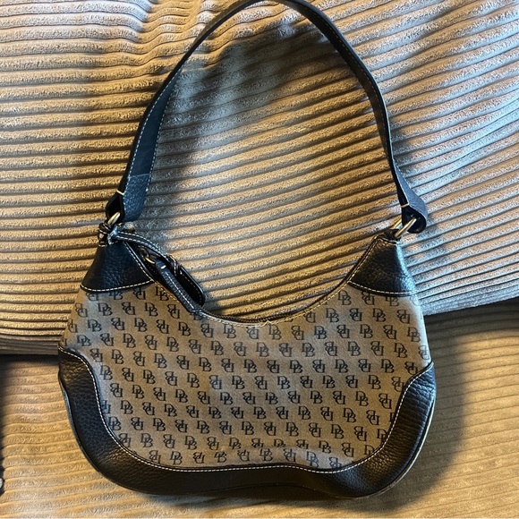 Dooney & Bourke Canvas And Leather Handbag Blue Gray - Picture 8 of 11